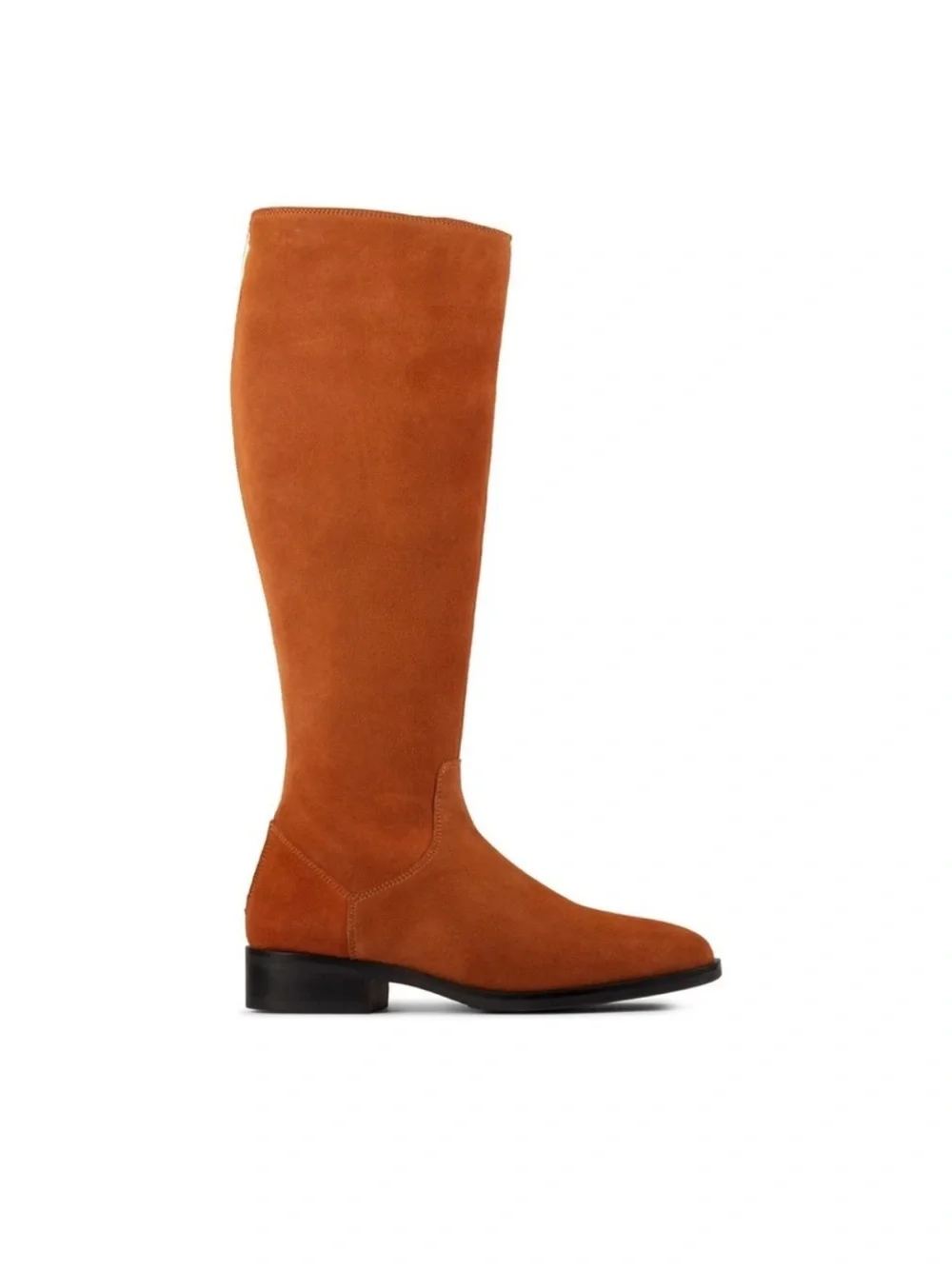 Clarks Women's Pure Ride Dark Tan Suede Knee-High Boots, Size 6.5